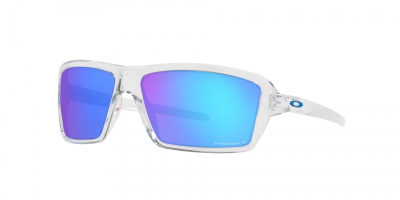 Oakley Cables Polished Clear / Prizm Sapphire Polarized OO9129-05