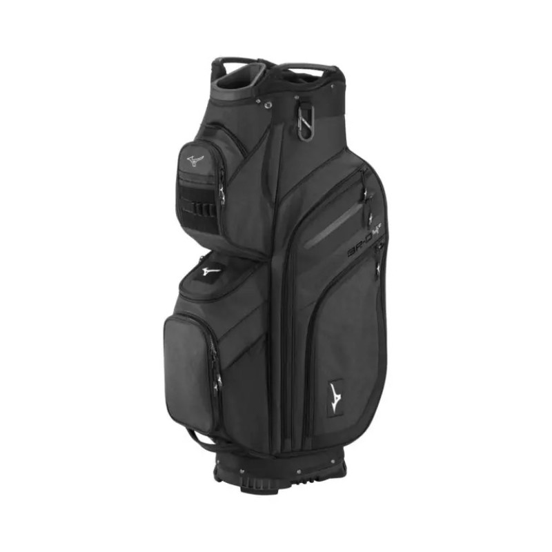 MIZUNO BR-D4 '24 CARTBAG CART BAG – HEATHERED CHARCOAL – 9½" TOP / 14-WAY DIVIDER