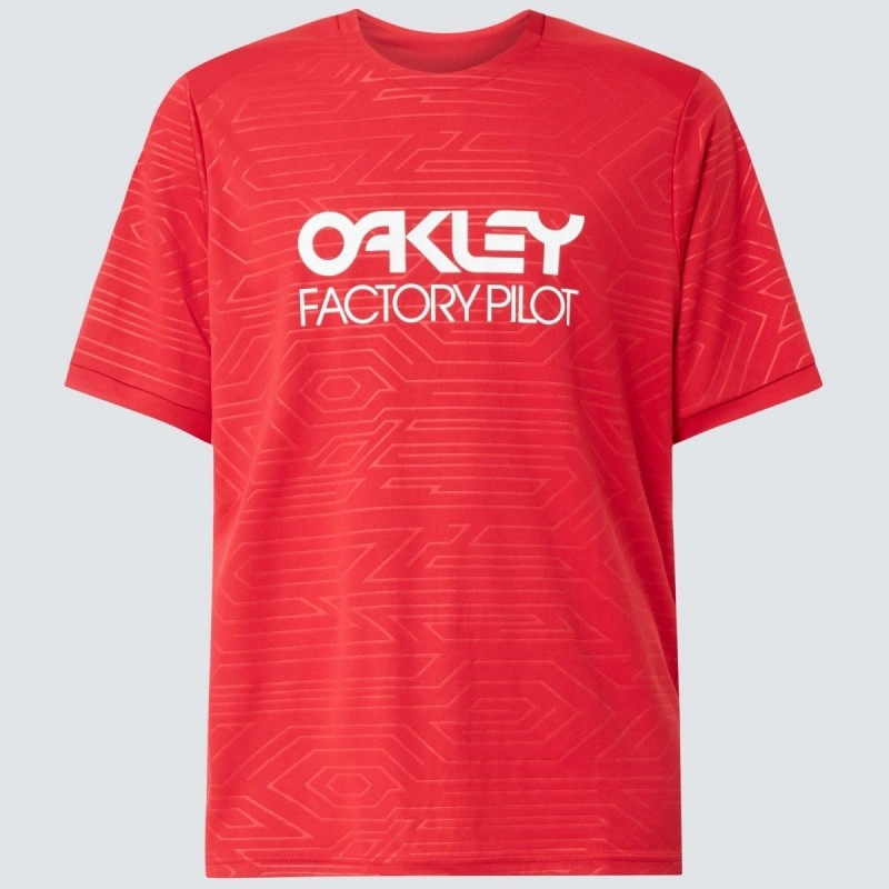 Oakley MTB Pipeline Trail Shirt Red-Line L
