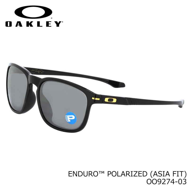 Oakley Enduro (Asian Fit) Shaun White Polished Black + Black Iridium Polarized OO9274-03
