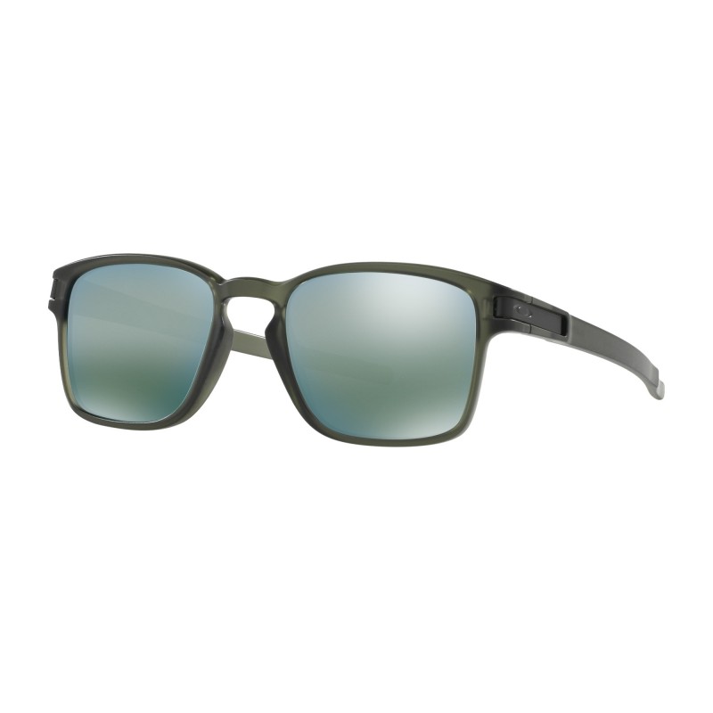 Oakley Latch Sq - Matte Olive Ink / Emerald Iridium - OO9353-08 Zonnebril